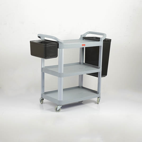 Dust off Restaurant Cart with Bucket Inox